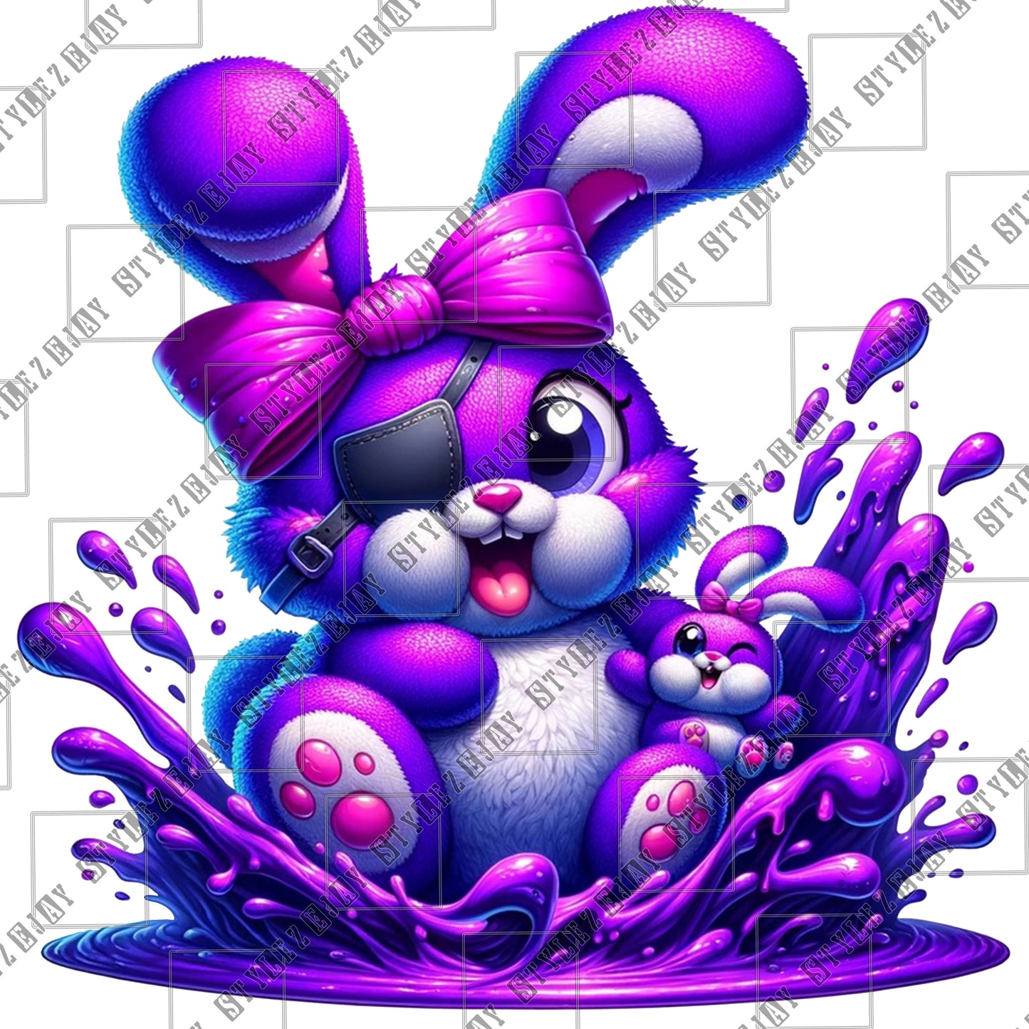 Splash Bunny PNG